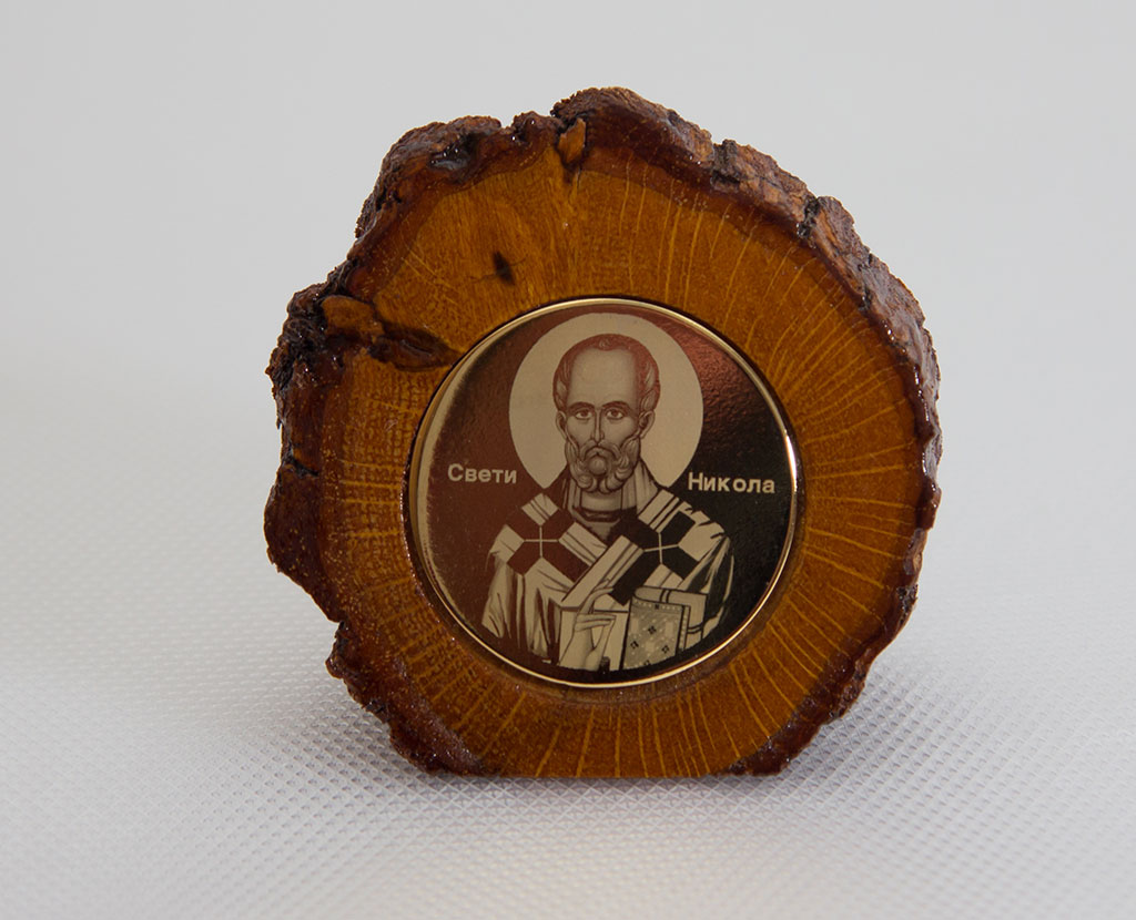 Иконица у дрвету Свети Никола - позлата