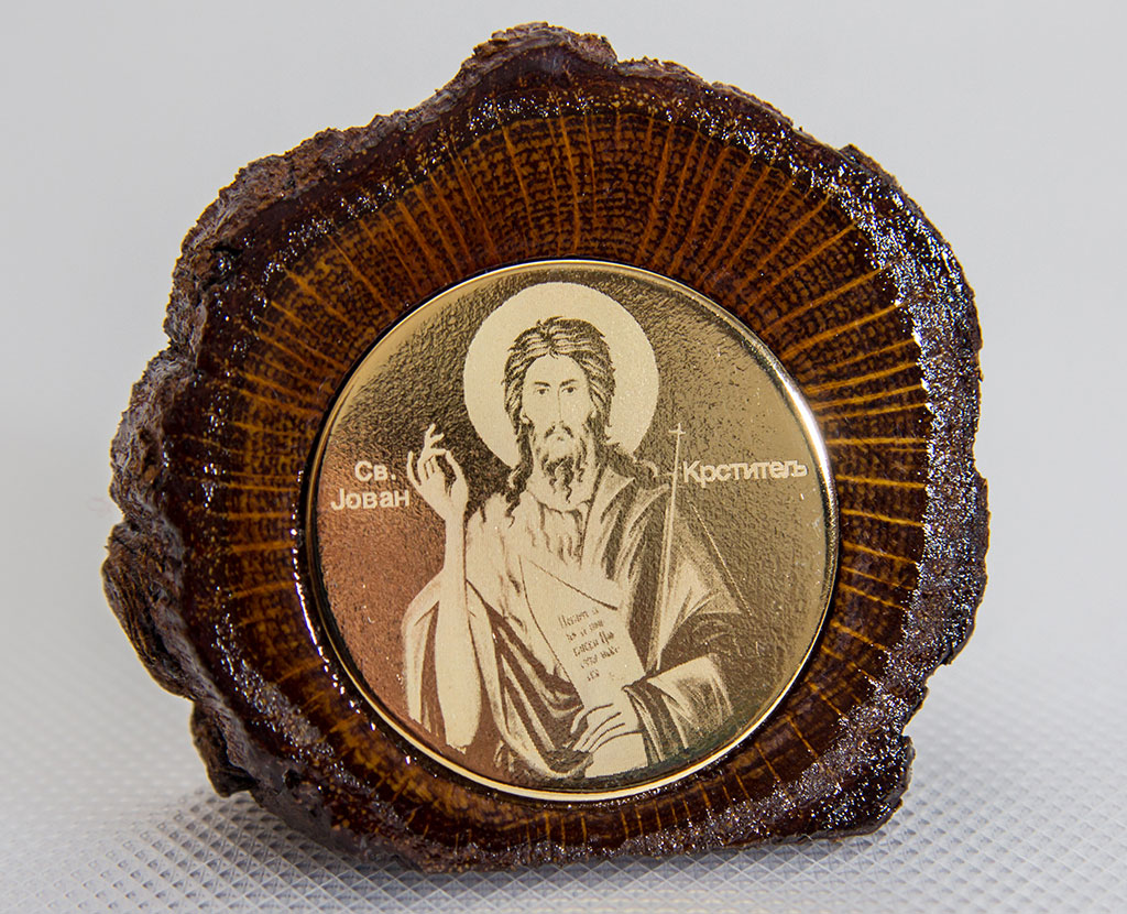 Иконица у дрвету Свети Јован Крститељ - позлата