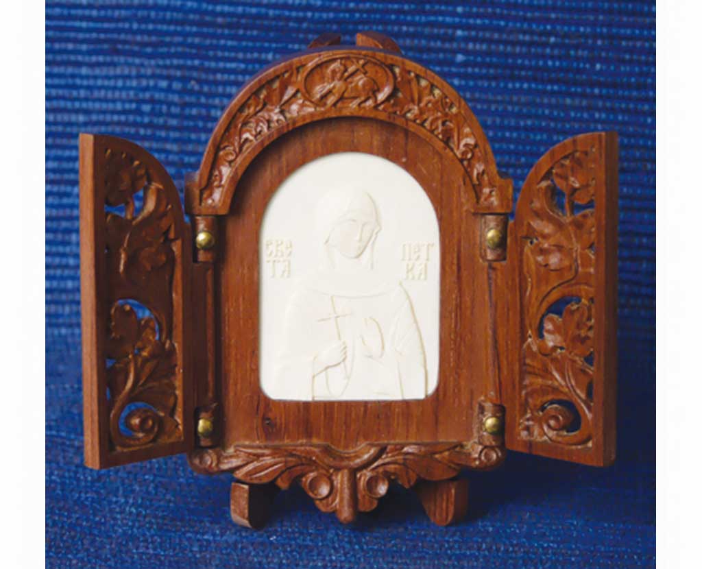 Putna ikona sa likom svete Petke
