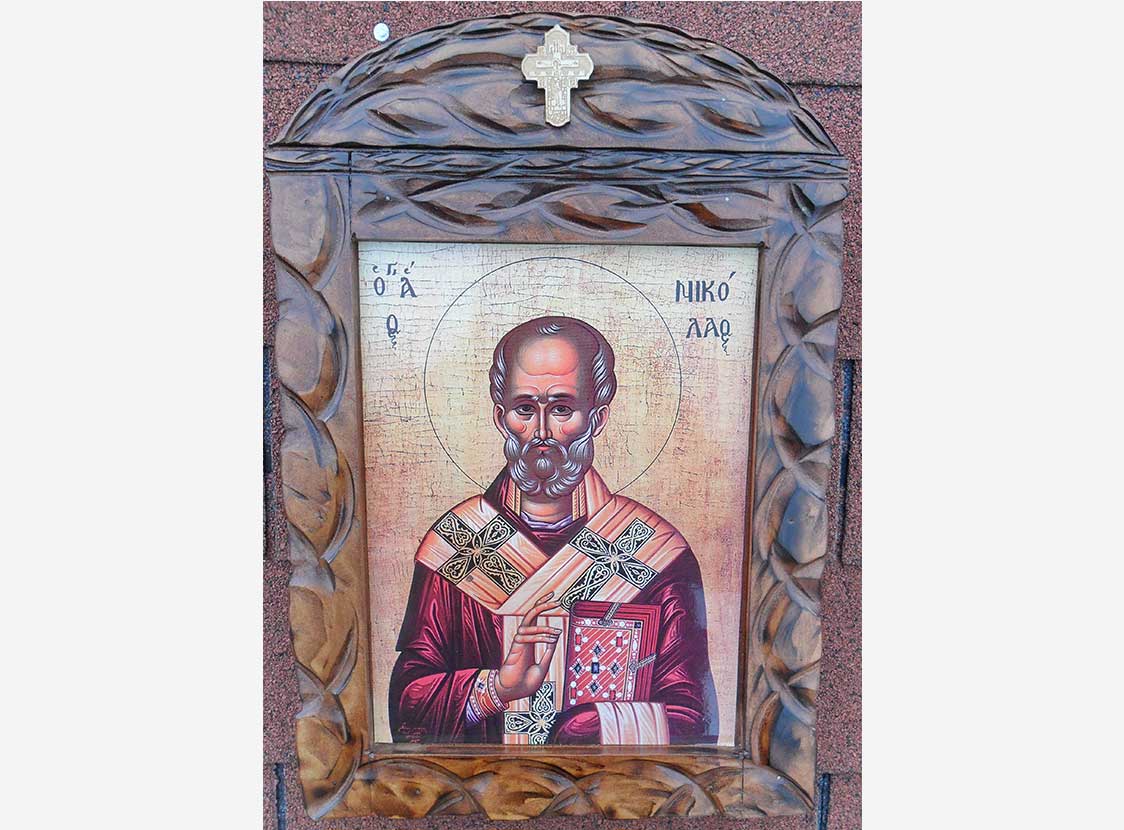 Свети Никола - ексклузивна каширана икона
