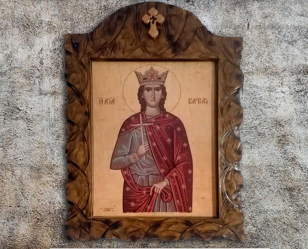 Света мученица Варвара, удубљена 30cm x 38cm