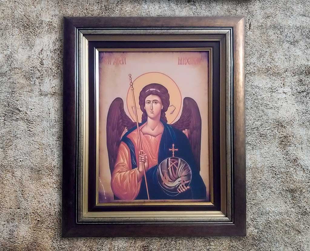 Свети Архангел Михаило, платно, 43cm x 34cm