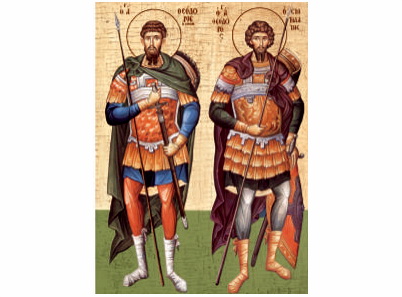 Sveti Teodor Tiron i Teodor Stratilat - 240-magnet (5 magneta)
