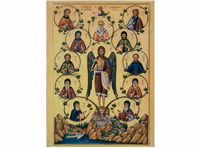 Свети Јован Крститељ са светима - 788-magnet (5 магнета)