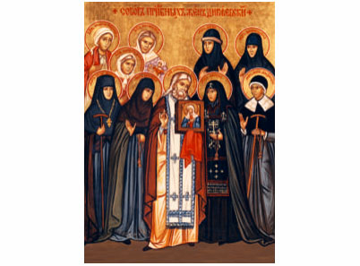 Sveti Serafim sa svojim sestrinstvom - 805-magnet (5 magneta)