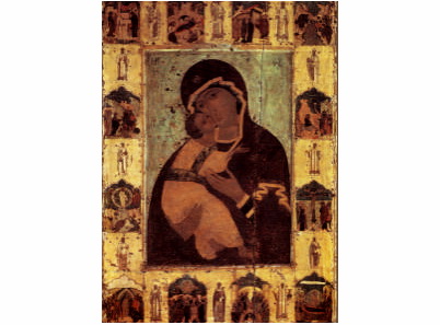 Vladimirska Bogorodica sa Svetima  14. vek - 933-magnet (5 magneta)