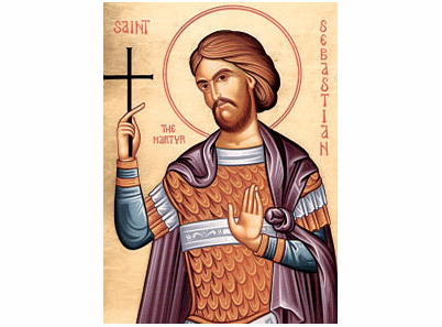 Свети мученик Севастијан Римски - 1333-magnet (5 магнета)