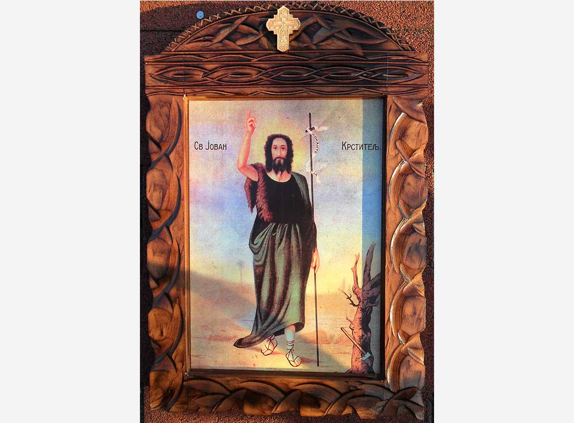 Свети Јован - каширана икона ексклузивнa